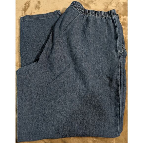 Vtg American Sweetheart Jeans Plus Size PXL Petite XL Pull On Elastic Waist - Picture 2 of 5